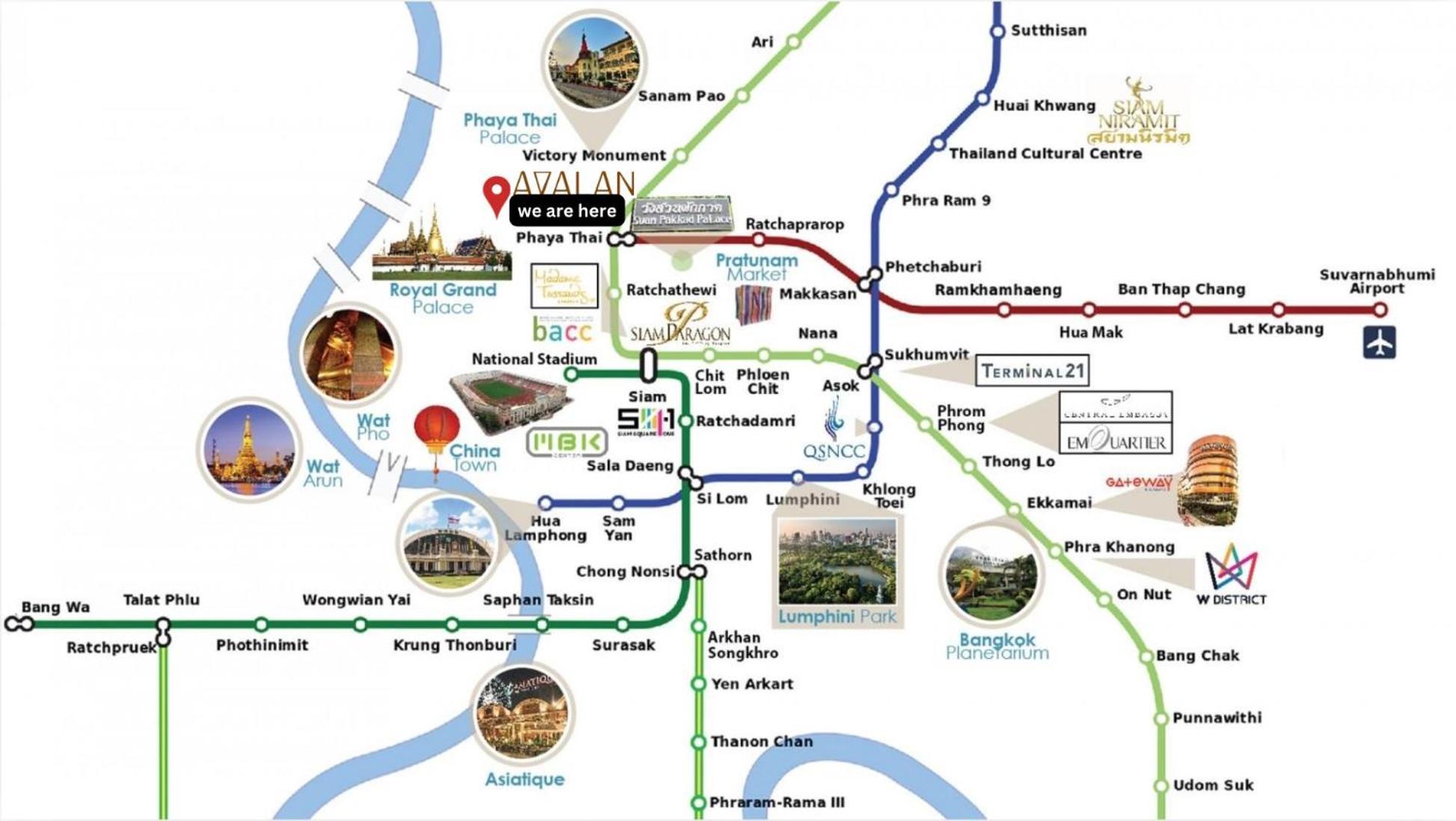 Avalan Phayathai Airport Link Bangkok Eksteriør billede